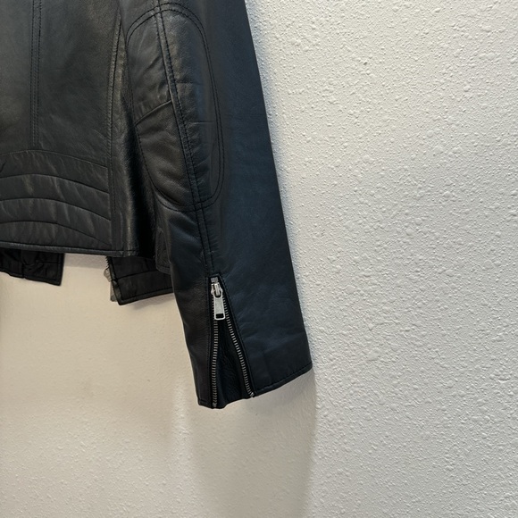 Black Leather Jacket for Women - Picture 4 of 5